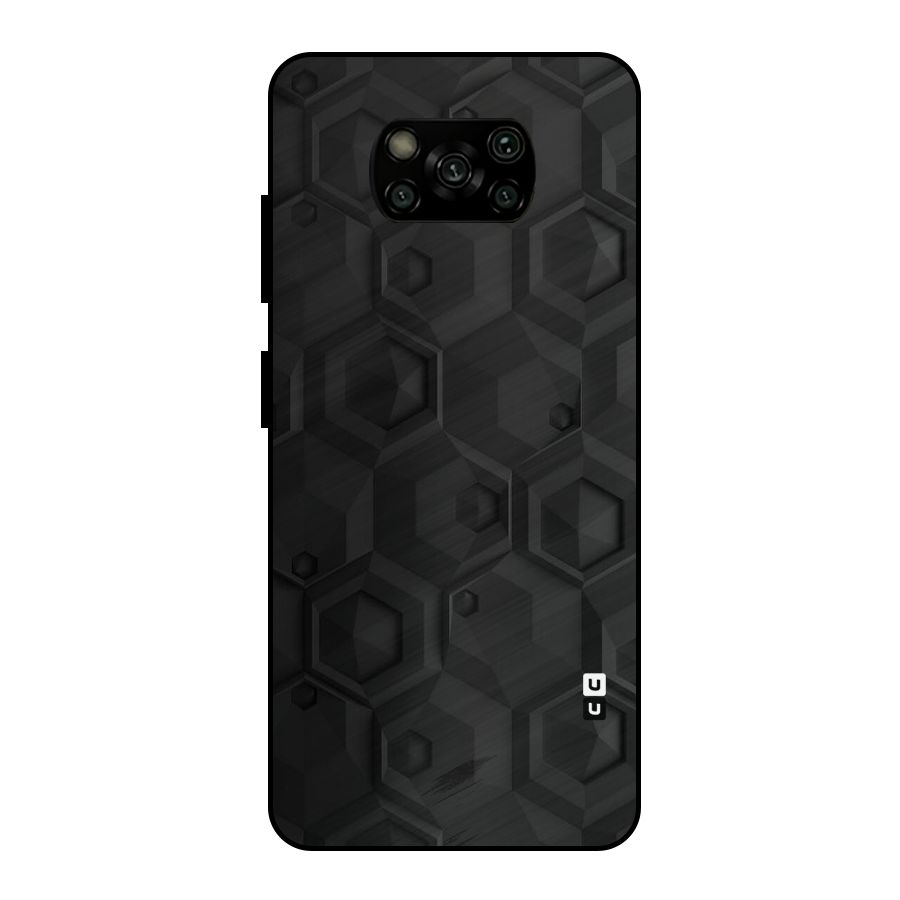 Classic Hexa Metal Back Case for Poco X3