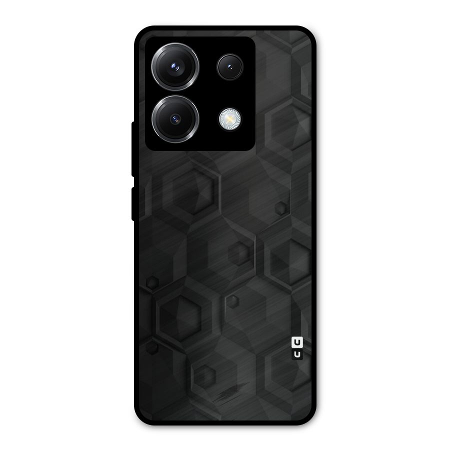 Classic Hexa Metal Back Case for Poco X6