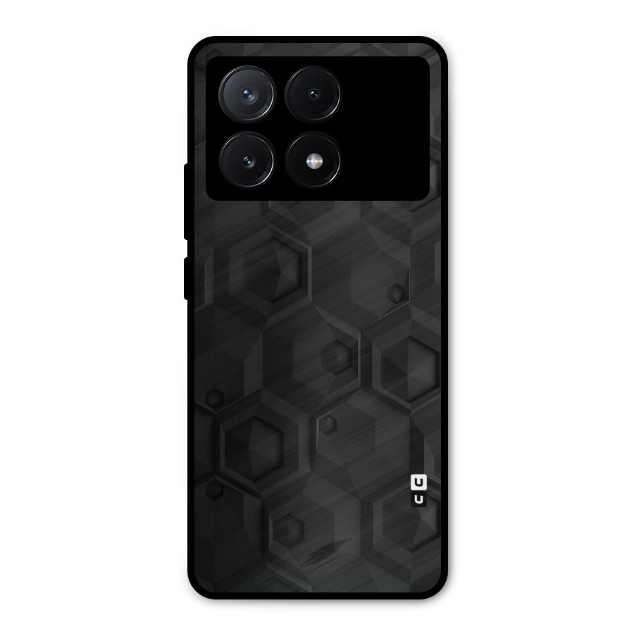 Classic Hexa Metal Back Case for Poco X6 Pro