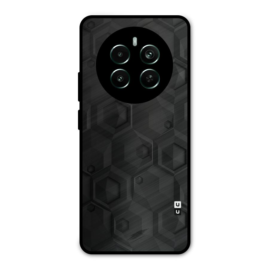Classic Hexa Metal Back Case for Realme 12 Pro Plus