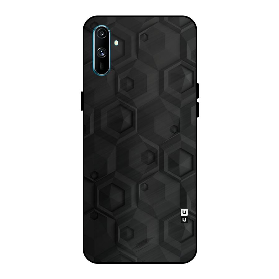 Classic Hexa Metal Back Case for Realme C3
