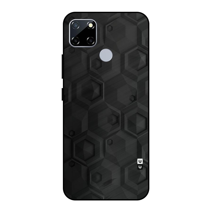 Classic Hexa Metal Back Case for Realme Narzo 30A