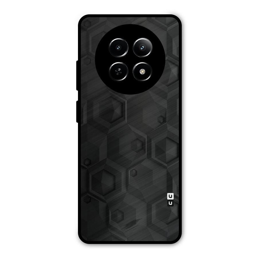 Classic Hexa Metal Back Case for Realme Narzo N65