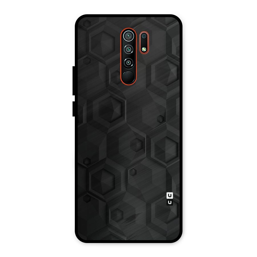 Classic Hexa Metal Back Case for Redmi 9 Prime