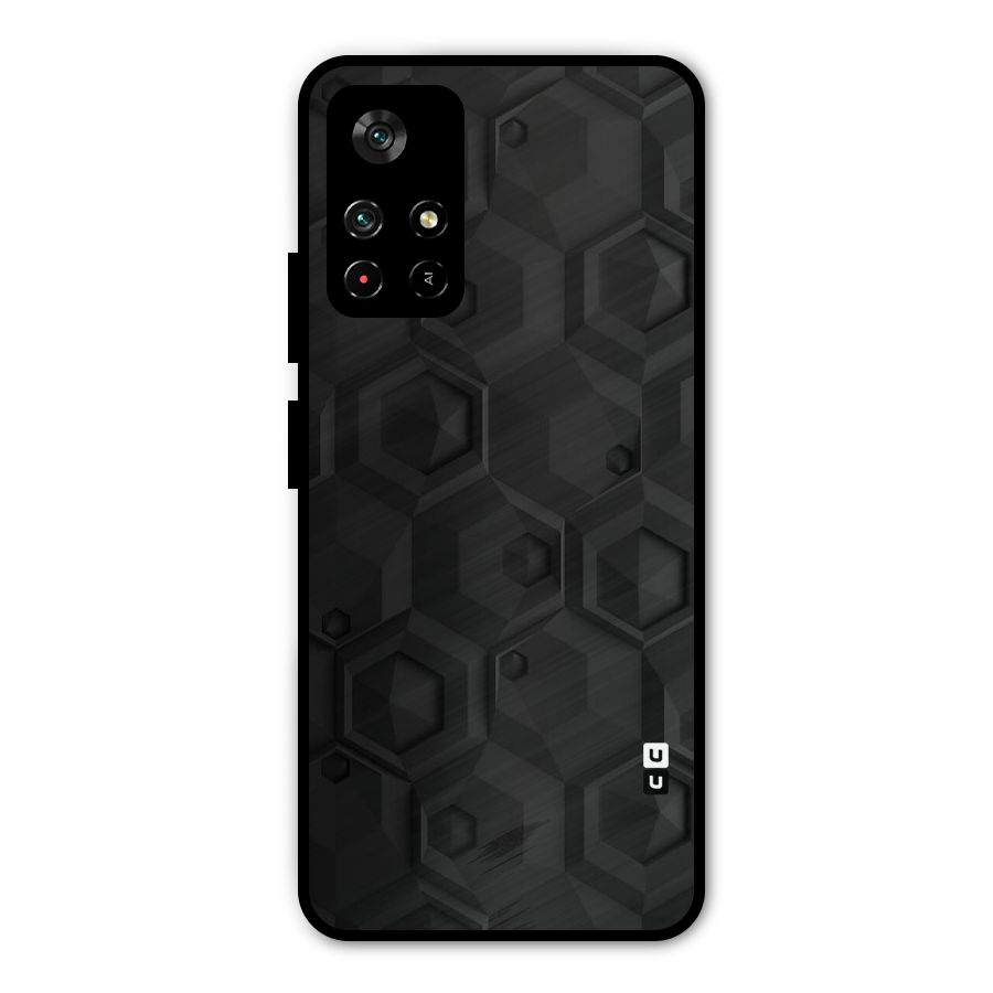Classic Hexa Metal Back Case for Redmi Note 11T 5G