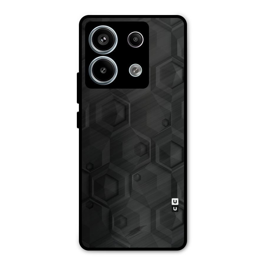 Classic Hexa Metal Back Case for Redmi Note 13 Pro 5G