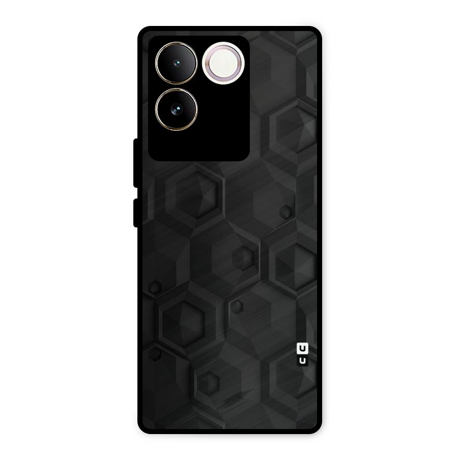 Classic Hexa Metal Back Case for Vivo T2 Pro