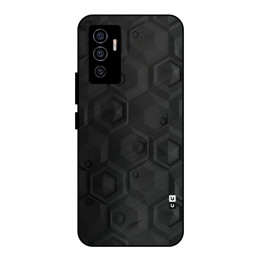 Classic Hexa Metal Back Case for Vivo V23e