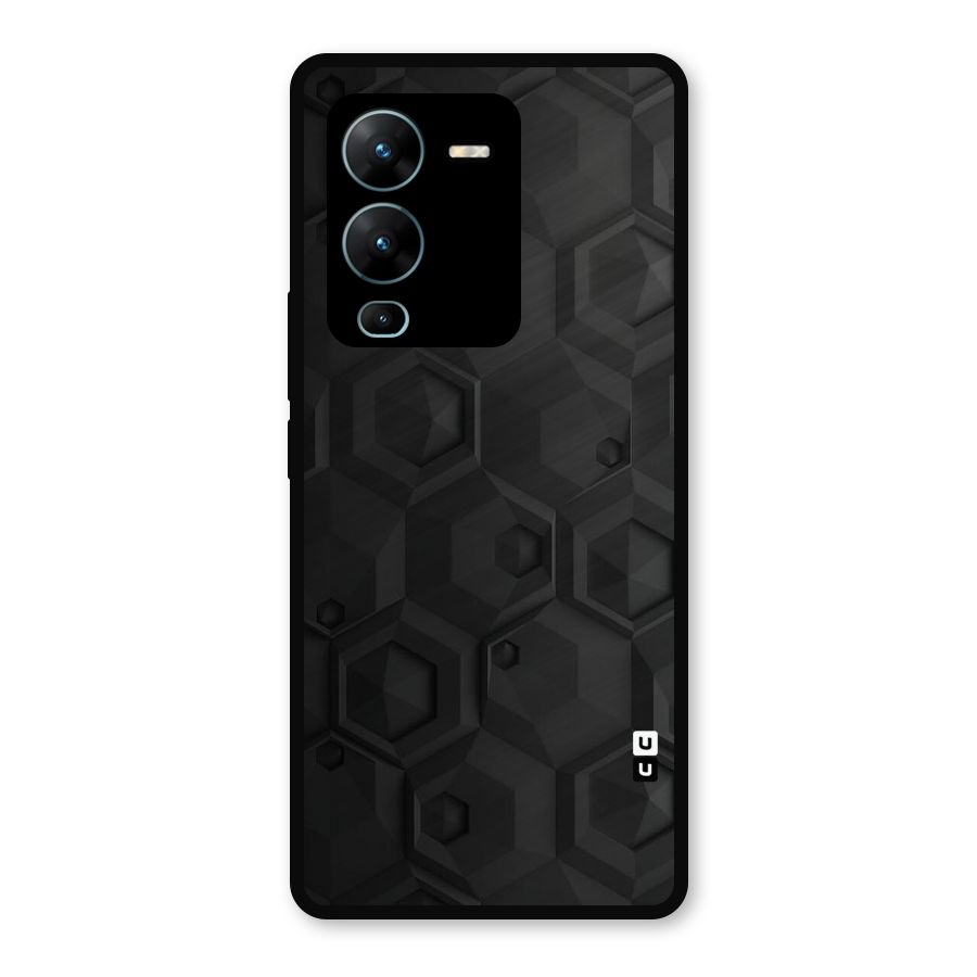 Classic Hexa Metal Back Case for Vivo V25 Pro