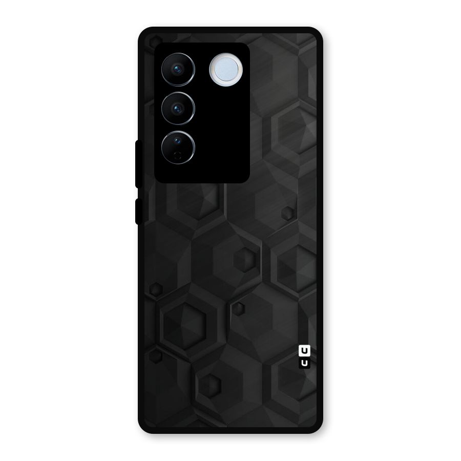 Classic Hexa Metal Back Case for Vivo V27