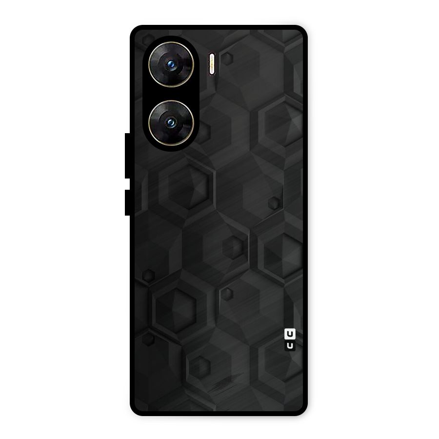 Classic Hexa Metal Back Case for Vivo V29e