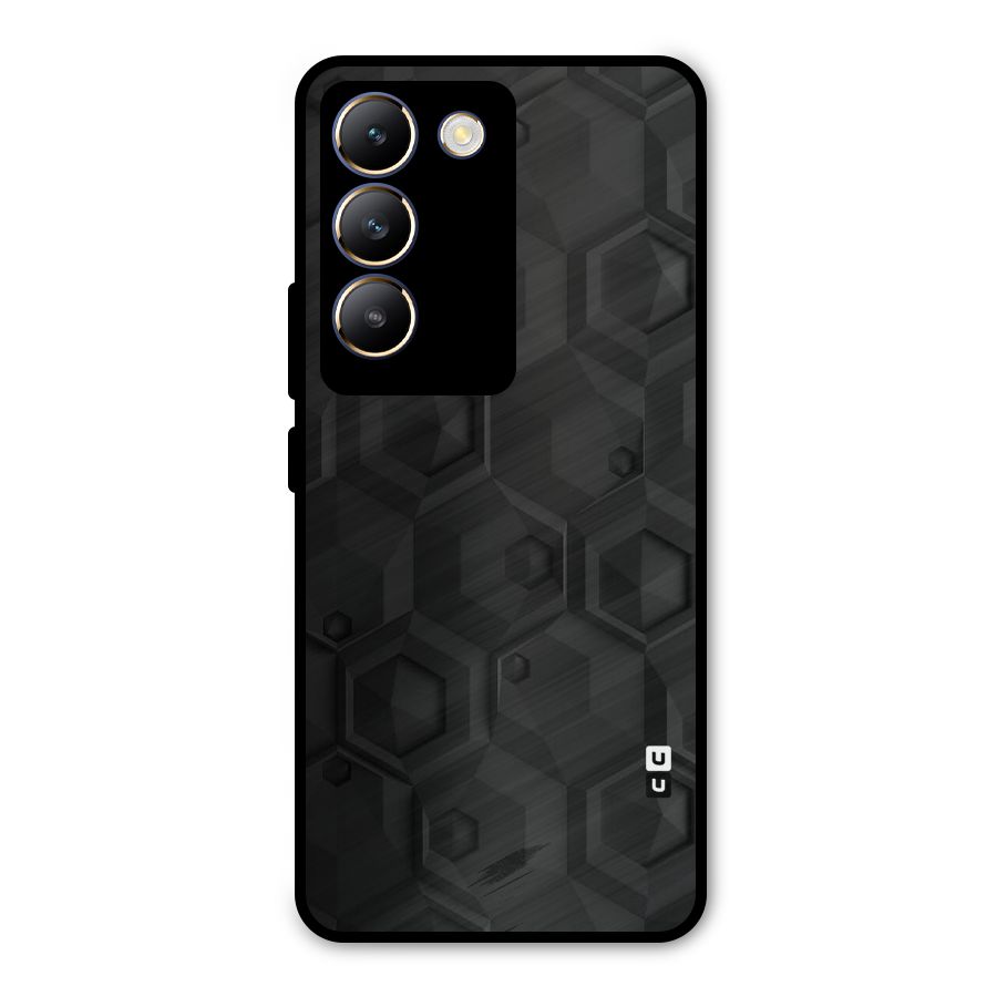 Classic Hexa Metal Back Case for Vivo Y200e