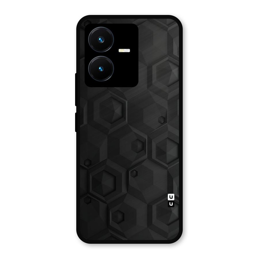 Classic Hexa Metal Back Case for Vivo Y22