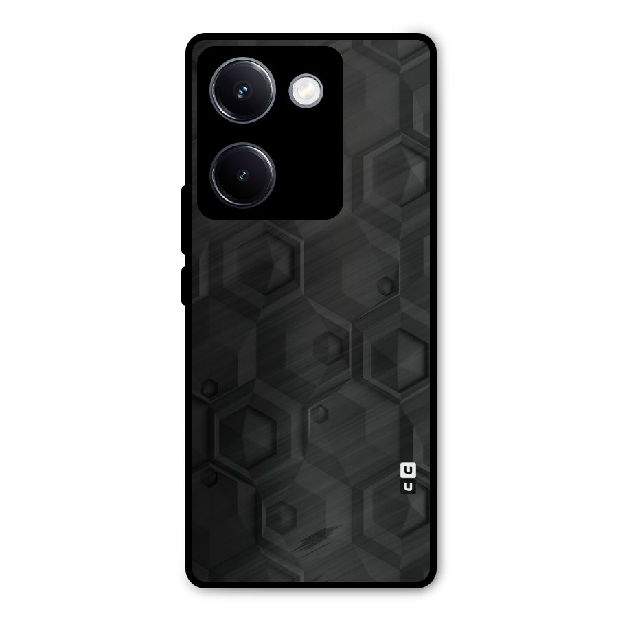 Classic Hexa Metal Back Case for Vivo Y300 Plus