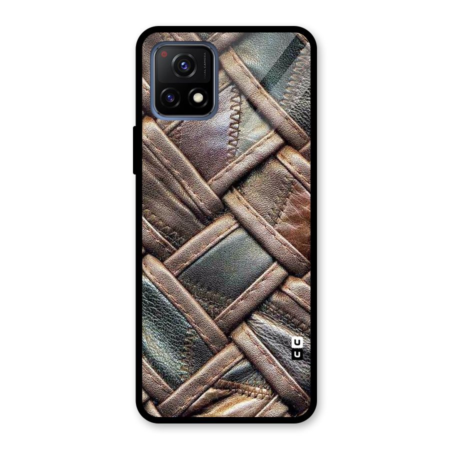 Classic Leather Belt Design Glass Back Case for Vivo Y72 5G