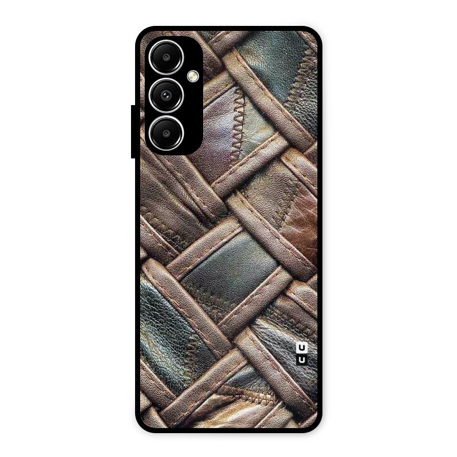 Classic Leather Belt Design Metal Back Case for Galaxy A05s