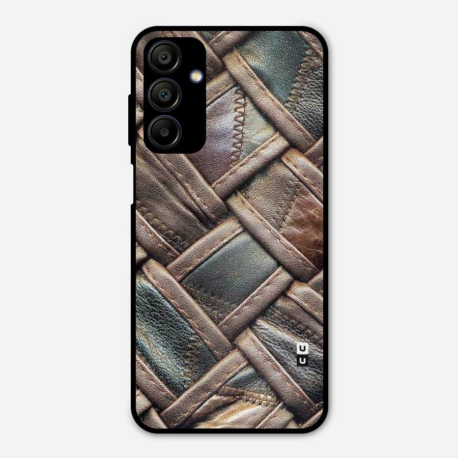 Classic Leather Belt Design Metal Back Case for Galaxy A15 5G