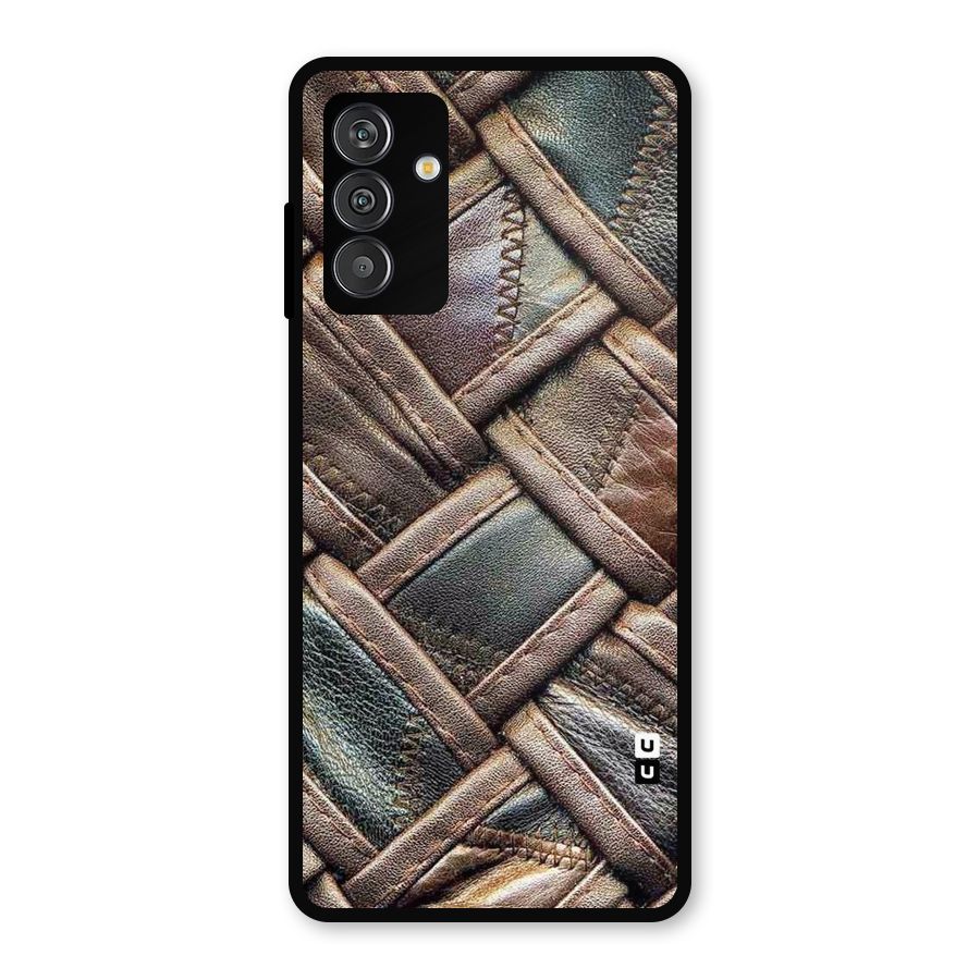 Classic Leather Belt Design Metal Back Case for Galaxy F13