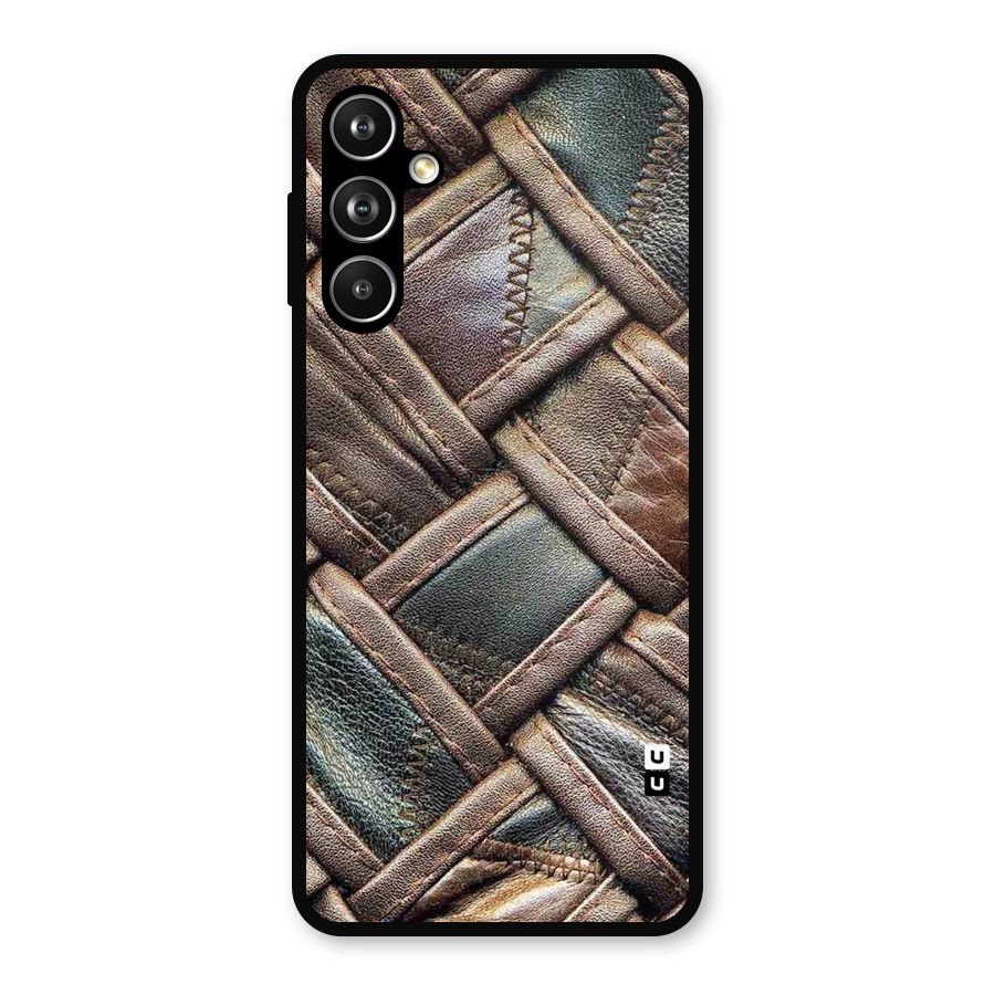 Classic Leather Belt Design Metal Back Case for Galaxy F54