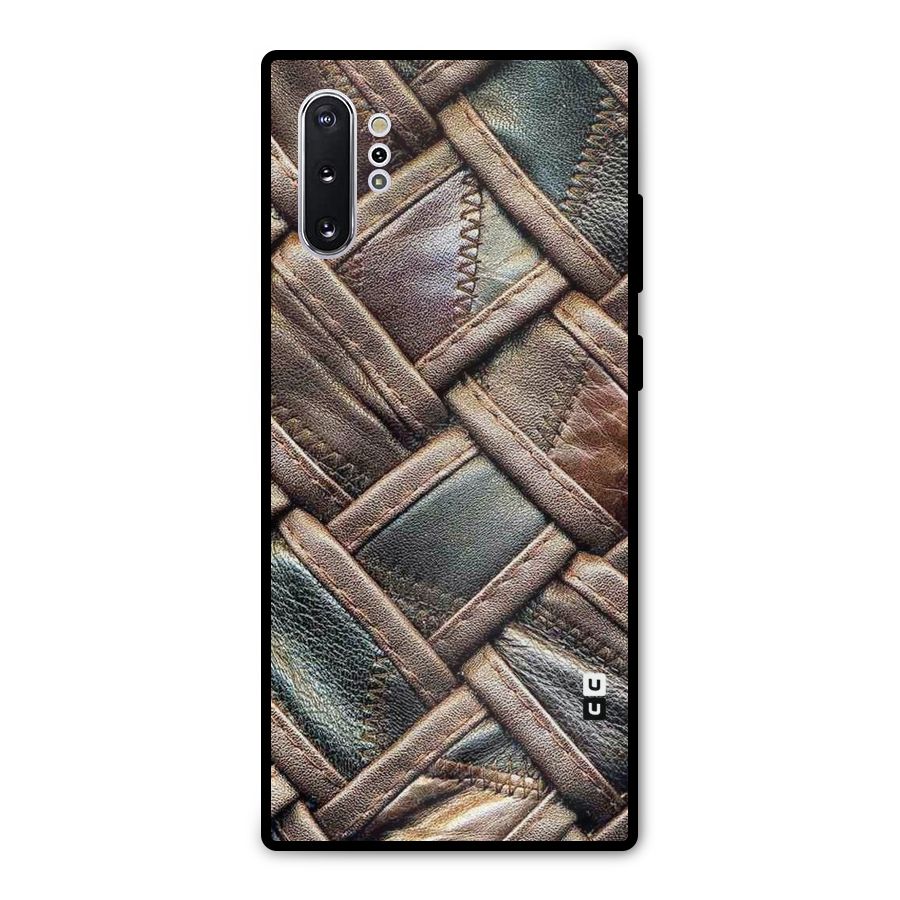 Classic Leather Belt Design Metal Back Case for Galaxy Note 10 Plus