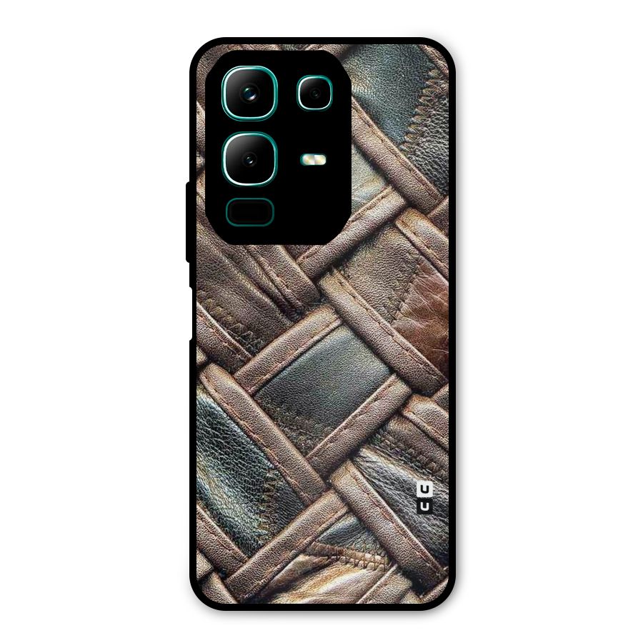 Classic Leather Belt Design Metal Back Case for Infinix Note 50x