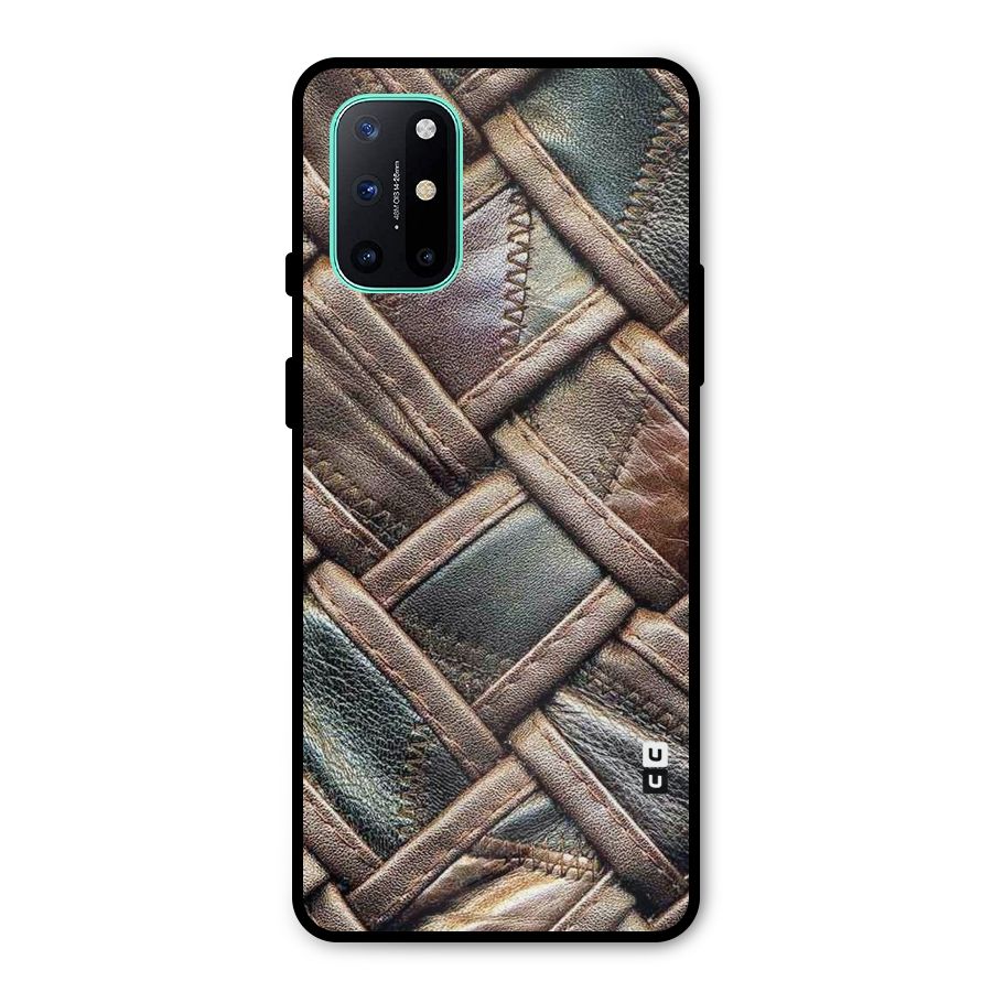 Classic Leather Belt Design Metal Back Case for OnePlus 8T