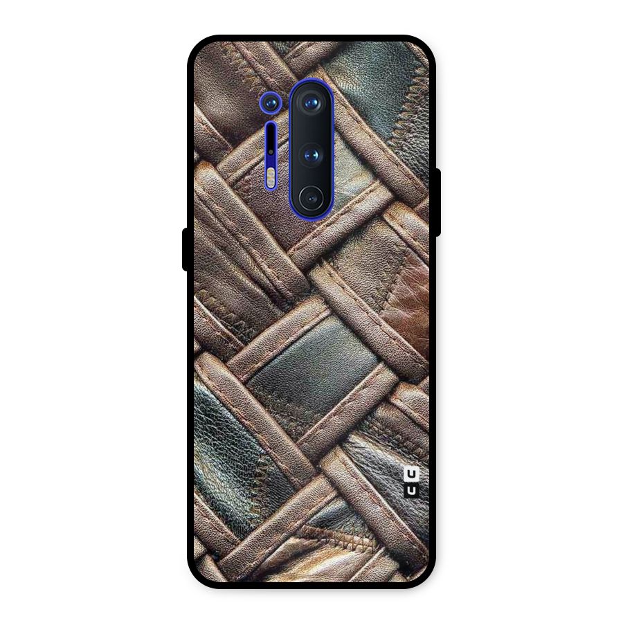 Classic Leather Belt Design Metal Back Case for OnePlus 8 Pro