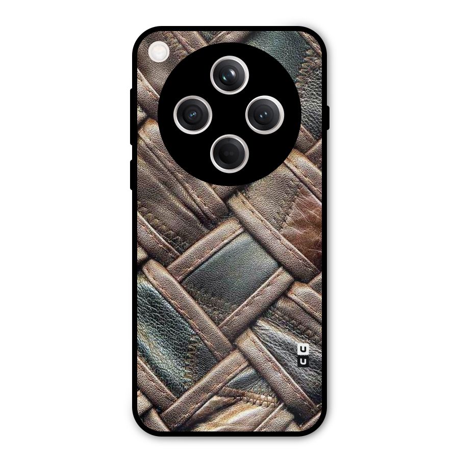 Classic Leather Belt Design Metal Back Case for Oppo Find X8