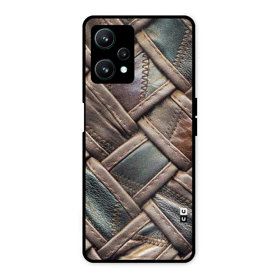 Classic Leather Belt Design Metal Back Case for Realme 9 Pro 5G