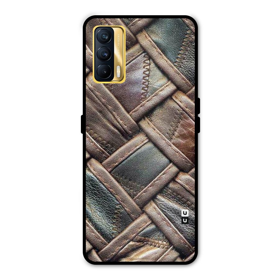 Classic Leather Belt Design Metal Back Case for Realme X7