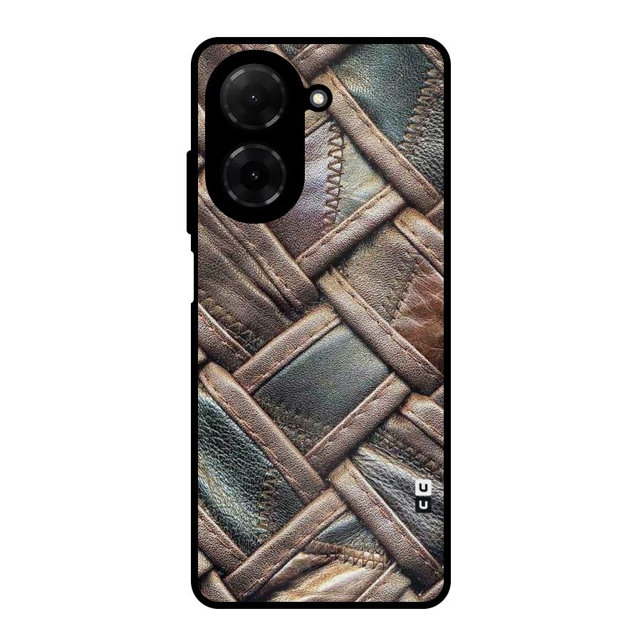 Classic Leather Belt Design Metal Back Case for Redmi A5 4G