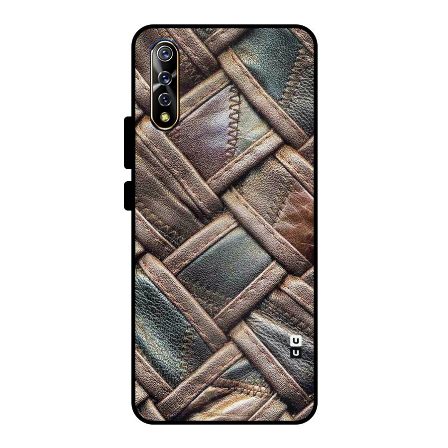 Classic Leather Belt Design Metal Back Case for Vivo S1