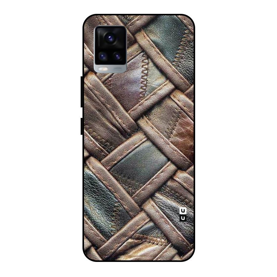 Classic Leather Belt Design Metal Back Case for Vivo V20 2021