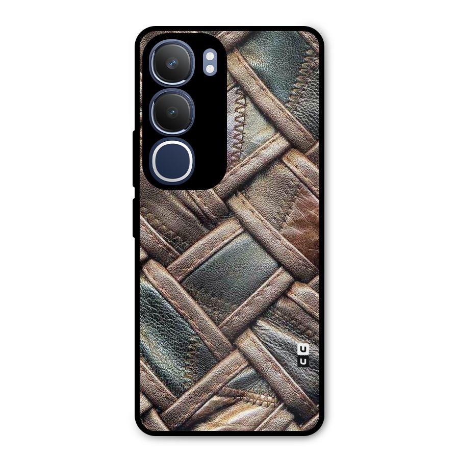 Classic Leather Belt Design Metal Back Case for Vivo Y29