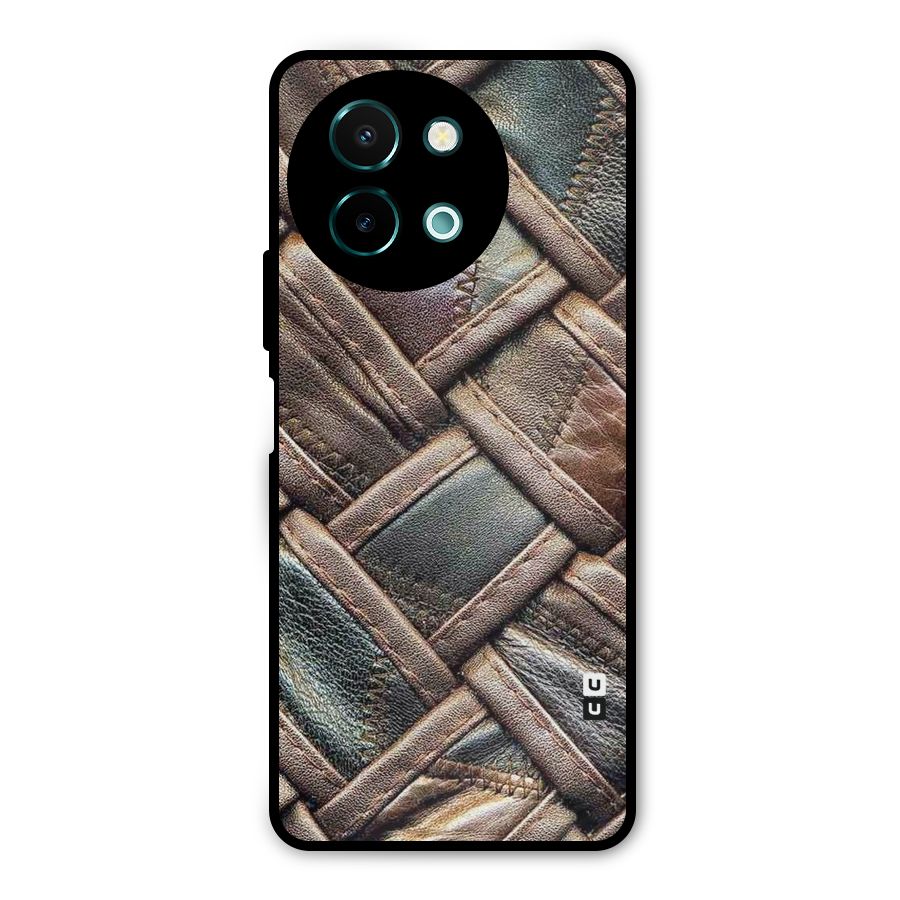 Classic Leather Belt Design Metal Back Case for Vivo Y58