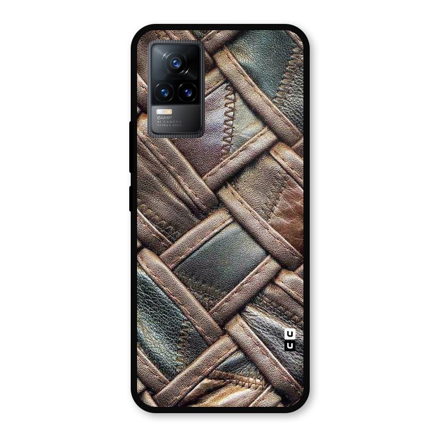 Classic Leather Belt Design Metal Back Case for Vivo Y73