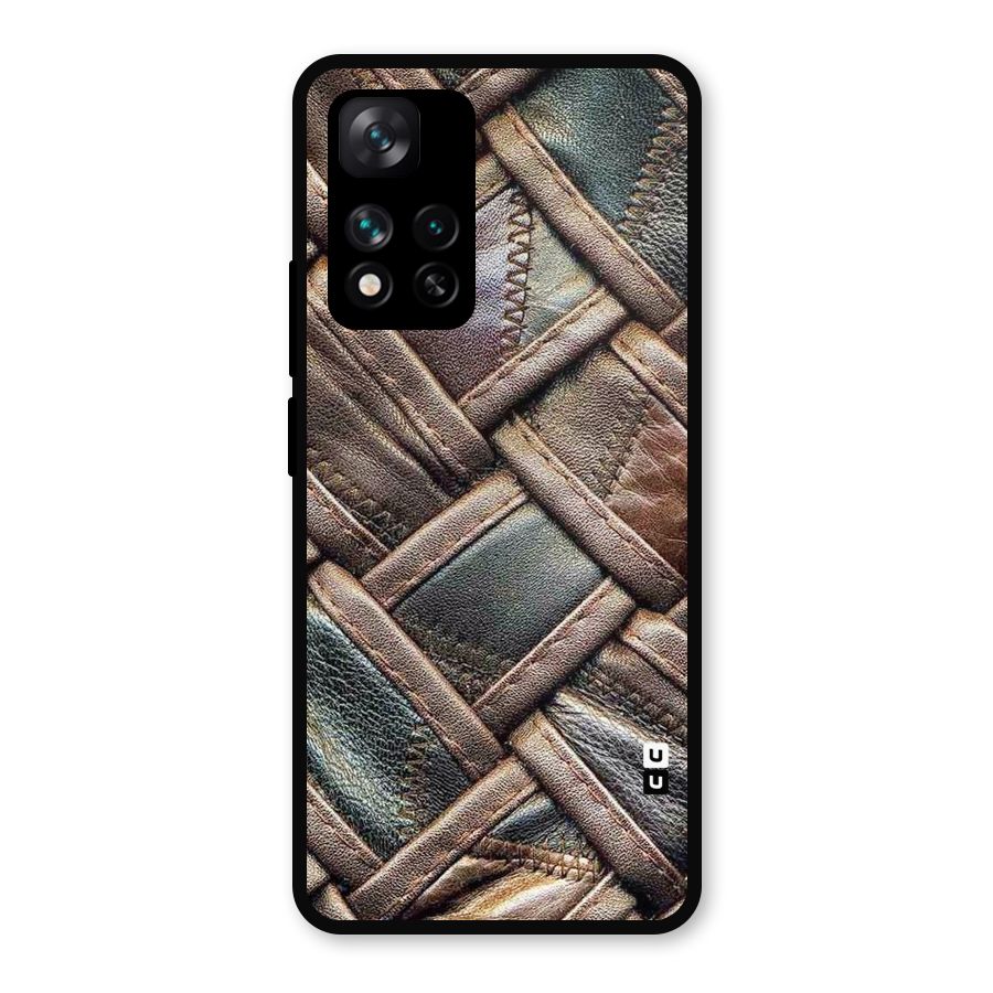 Classic Leather Belt Design Metal Back Case for Xiaomi 11i Hypercharge 5G