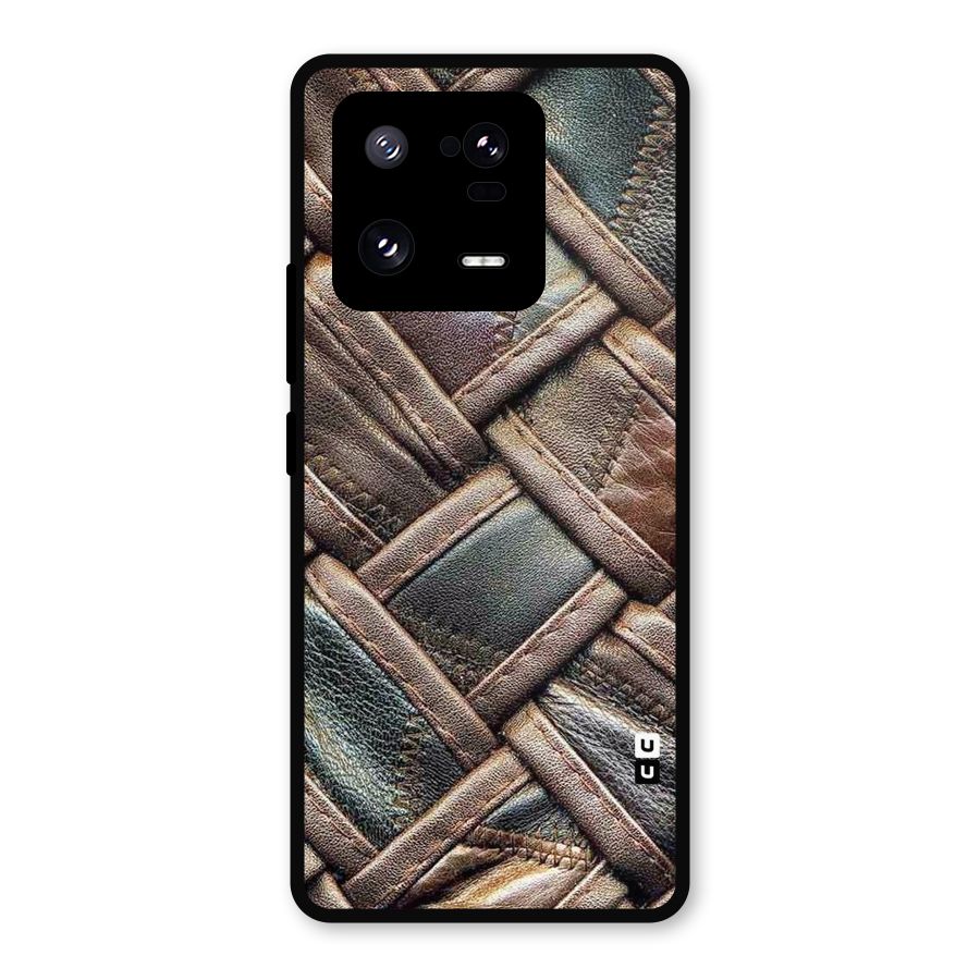 Classic Leather Belt Design Metal Back Case for Xiaomi 13 Pro