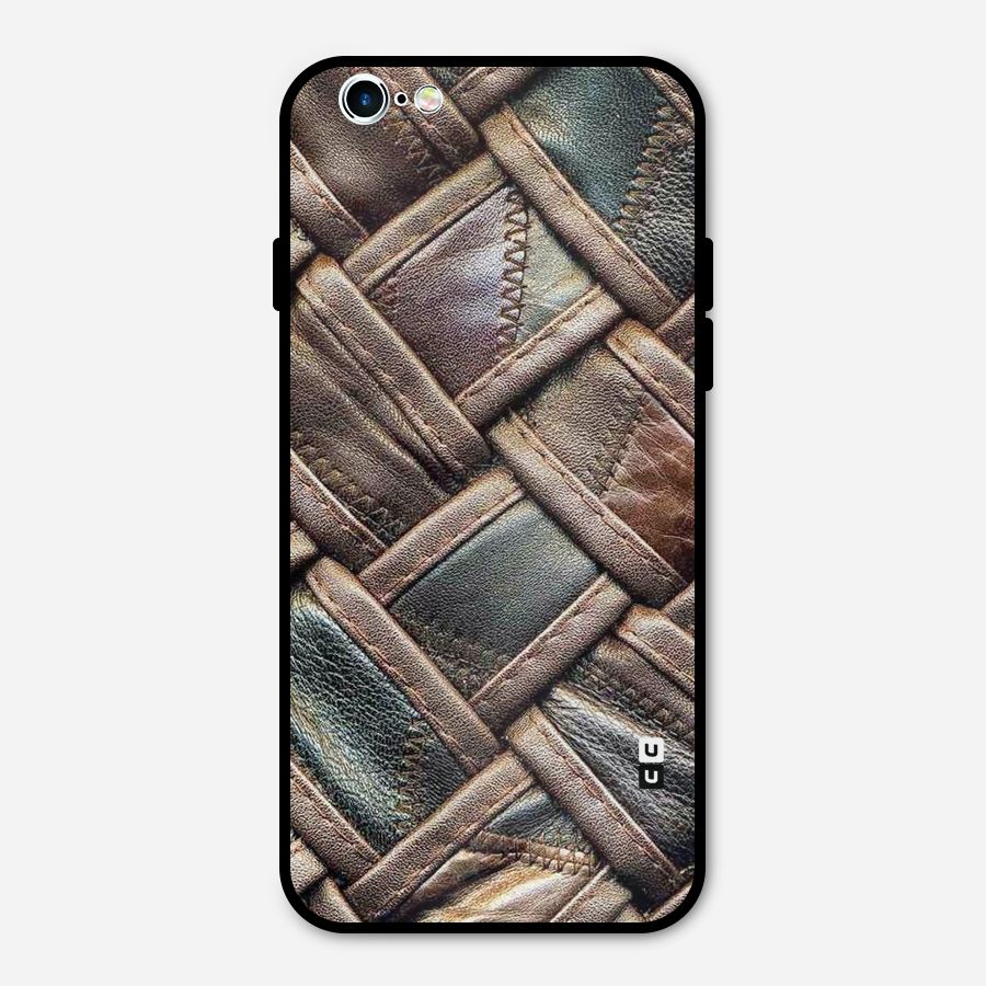 Classic Leather Belt Design Metal Back Case for iPhone 6 6s
