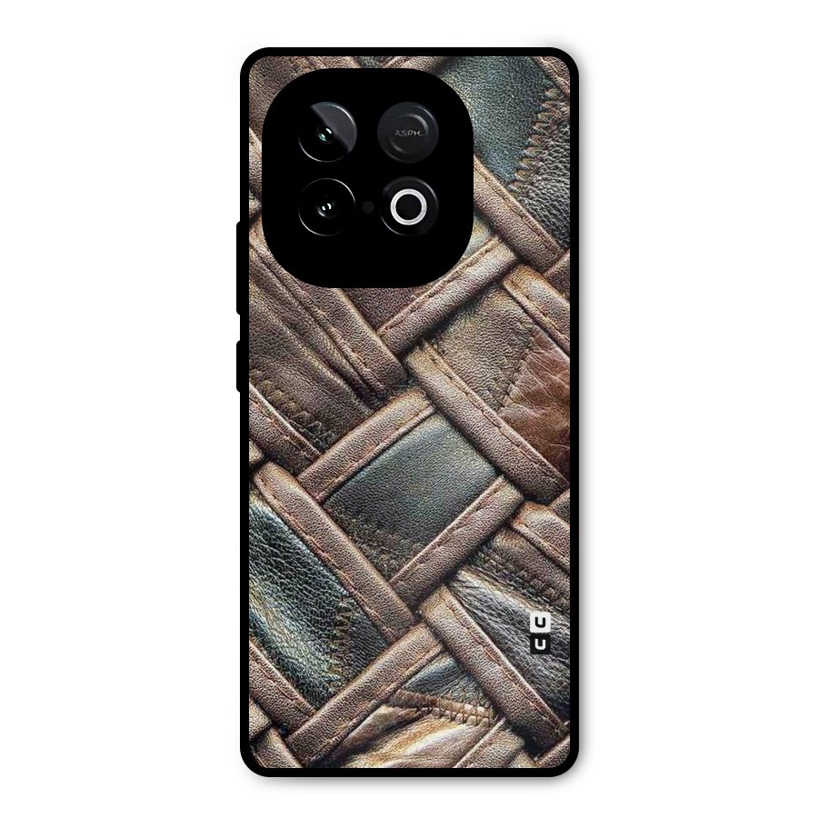Classic Leather Belt Design Metal Back Case for iQOO Neo 10