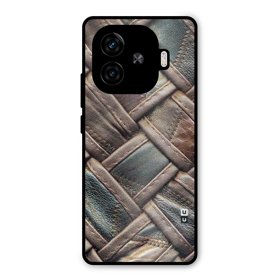 Classic Leather Belt Design Metal Back Case for iQOO Neo 10R