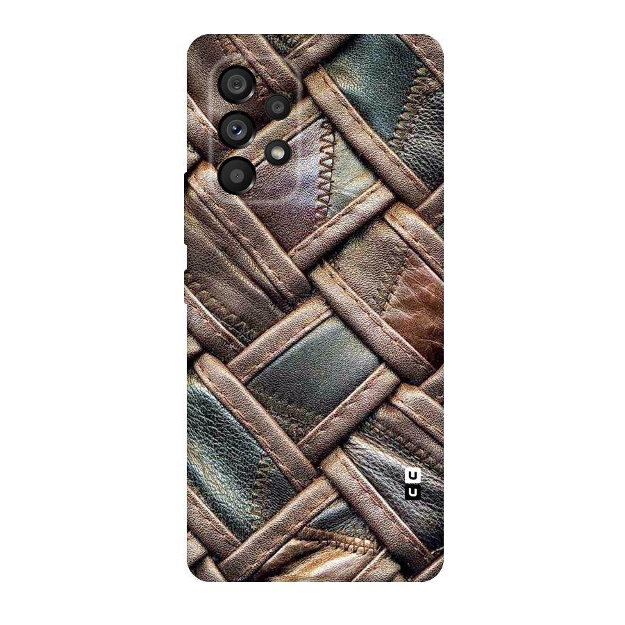Classic Leather Belt Design Original Polycarbonate Back Case for Galaxy A53 5G