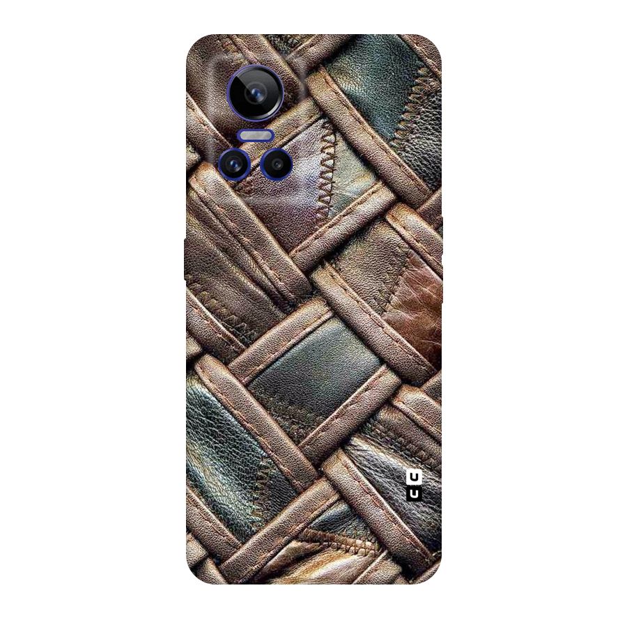 Classic Leather Belt Design Original Polycarbonate Back Case for Realme GT Neo 3