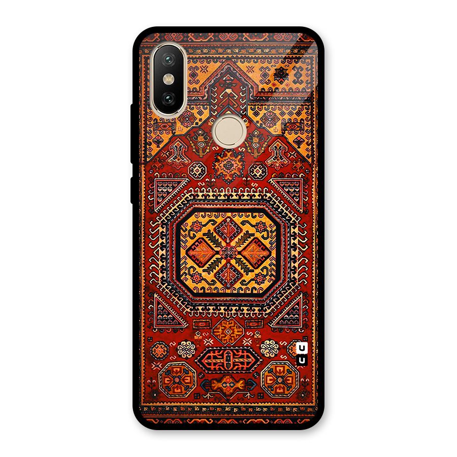 Classic Luxury Carpet Pattern Glass Back Case for Redmi A2