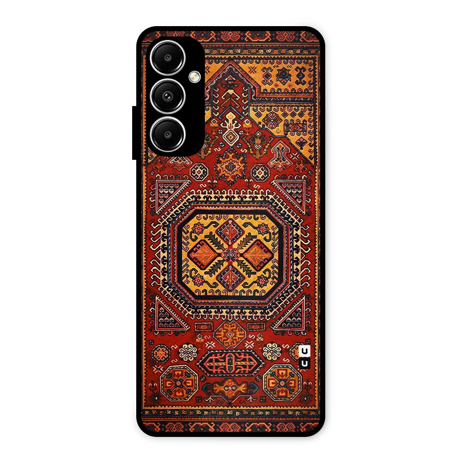 Classic Luxury Carpet Pattern Metal Back Case for Galaxy A05s