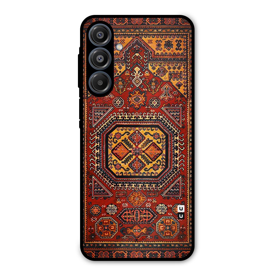 Classic Luxury Carpet Pattern Metal Back Case for Galaxy A16 5G