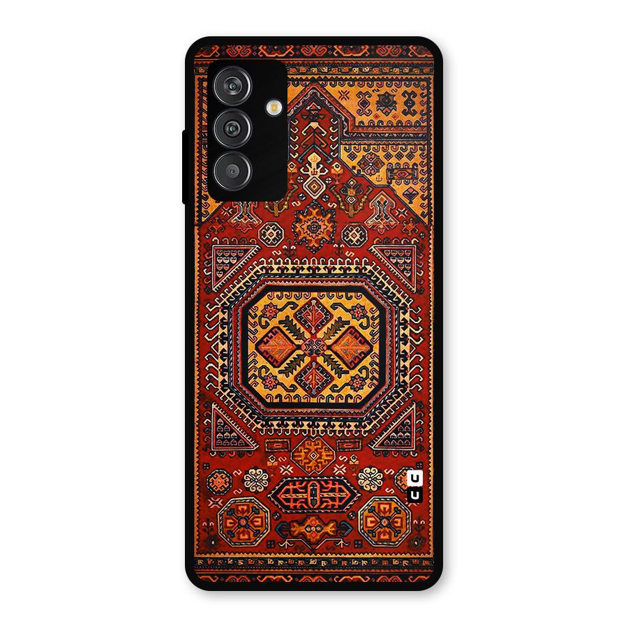 Classic Luxury Carpet Pattern Metal Back Case for Galaxy F13