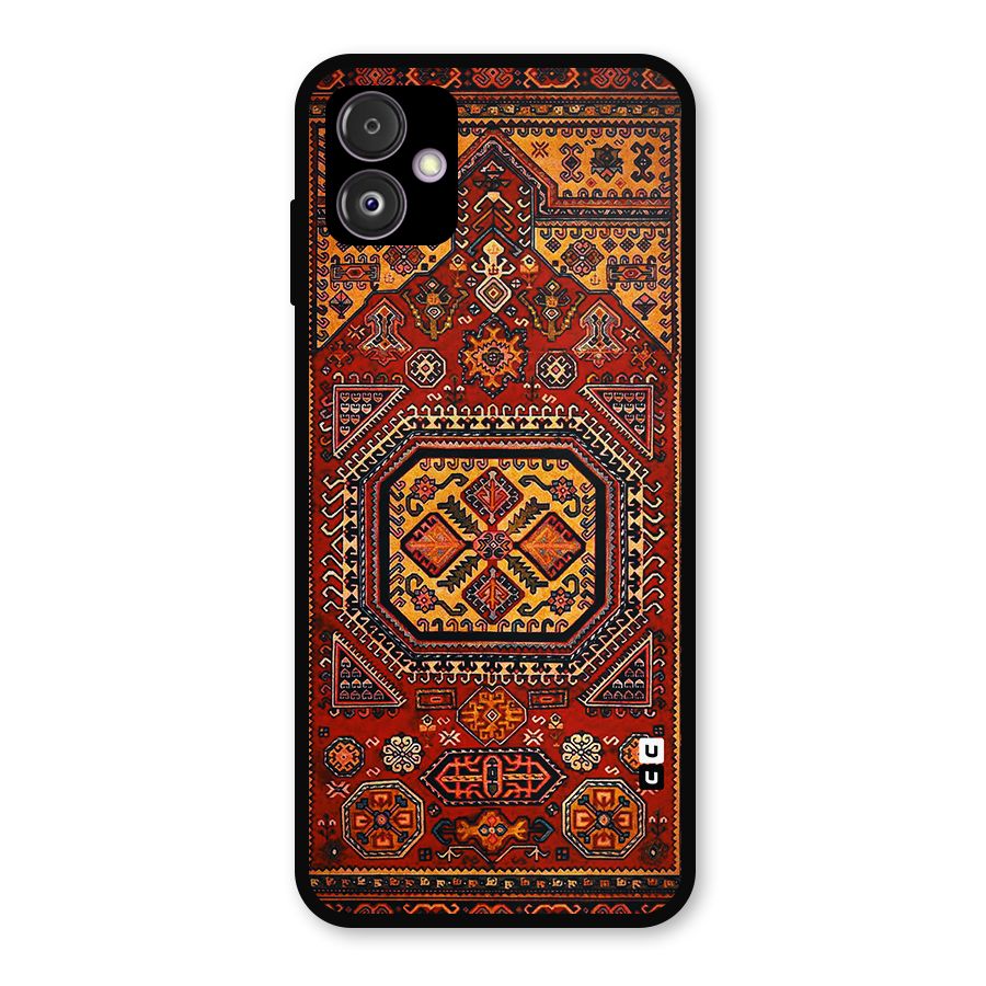 Classic Luxury Carpet Pattern Metal Back Case for Galaxy F14