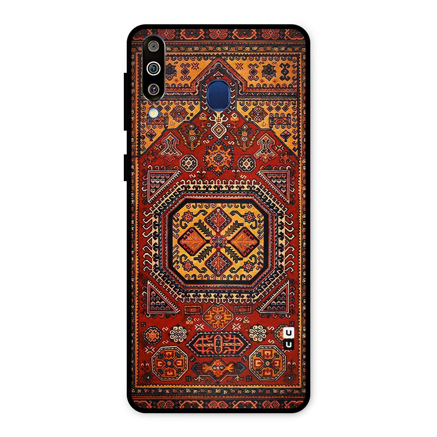 Classic Luxury Carpet Pattern Metal Back Case for Galaxy M30