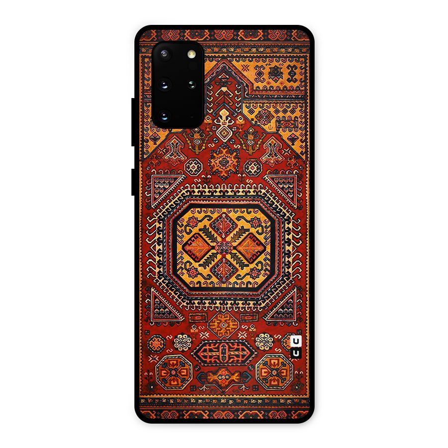 Classic Luxury Carpet Pattern Metal Back Case for Galaxy S20 Plus